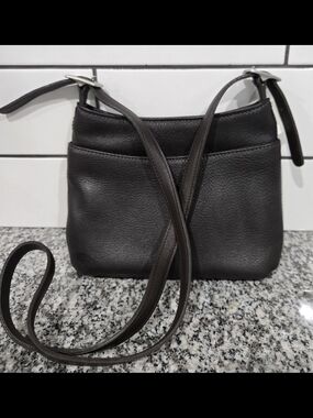 Coach Vintage Dark Brown Hudson Small Leather Crossbody Bag